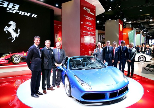 Presentación Ferrari 488 Spider en el Salón del Automóvil de Frankfurt 2015